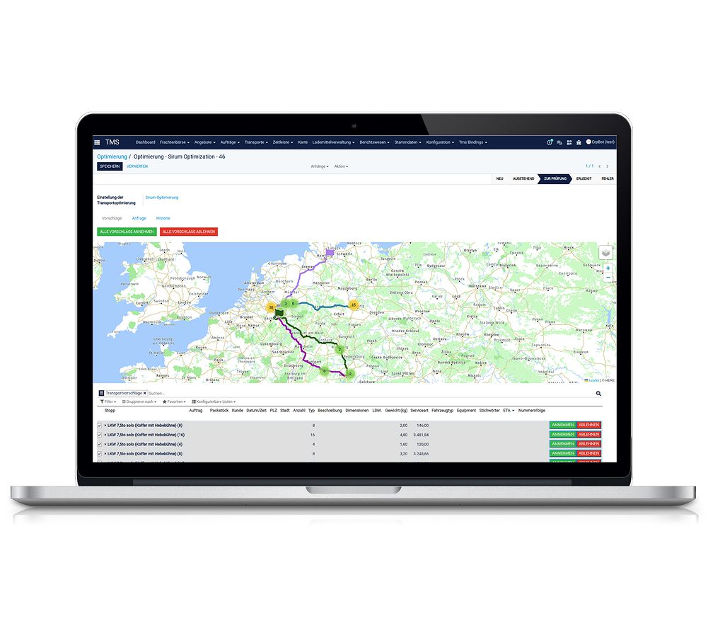 Intelligente Tourenoptimierung