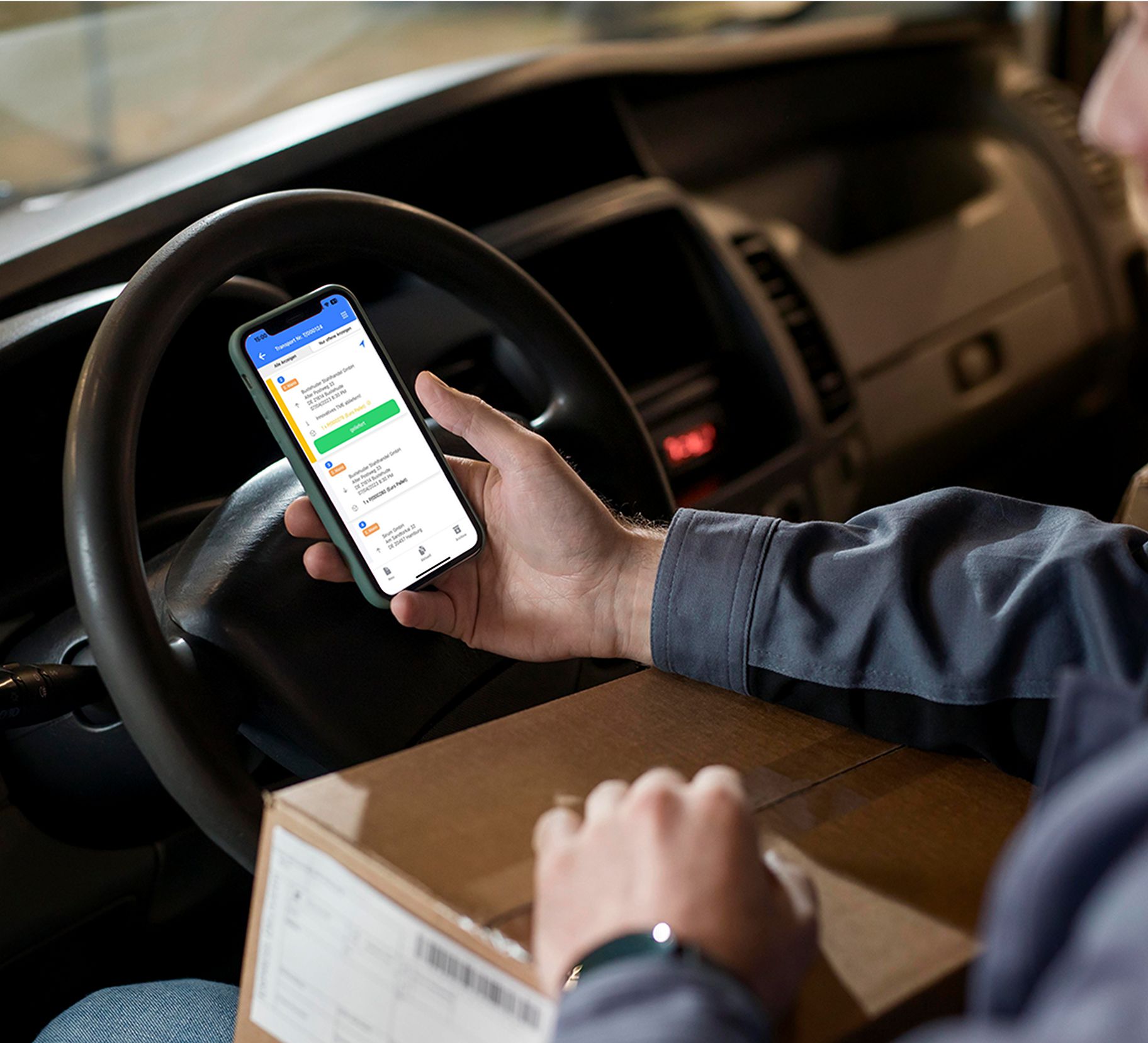 Sirum App für LKW-Fahrer